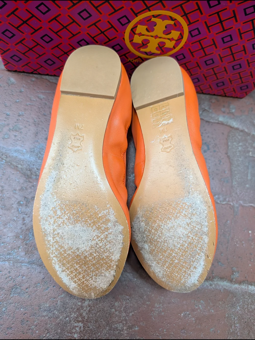 Tory Burch Sedgewick Ballet Flats Poppy red